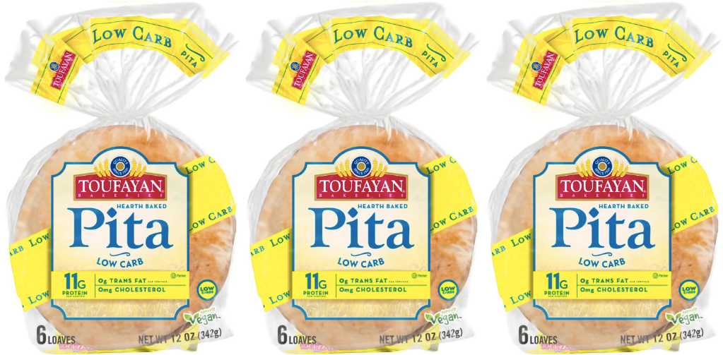Toufayan Bakeries Low Carb Pita Bread