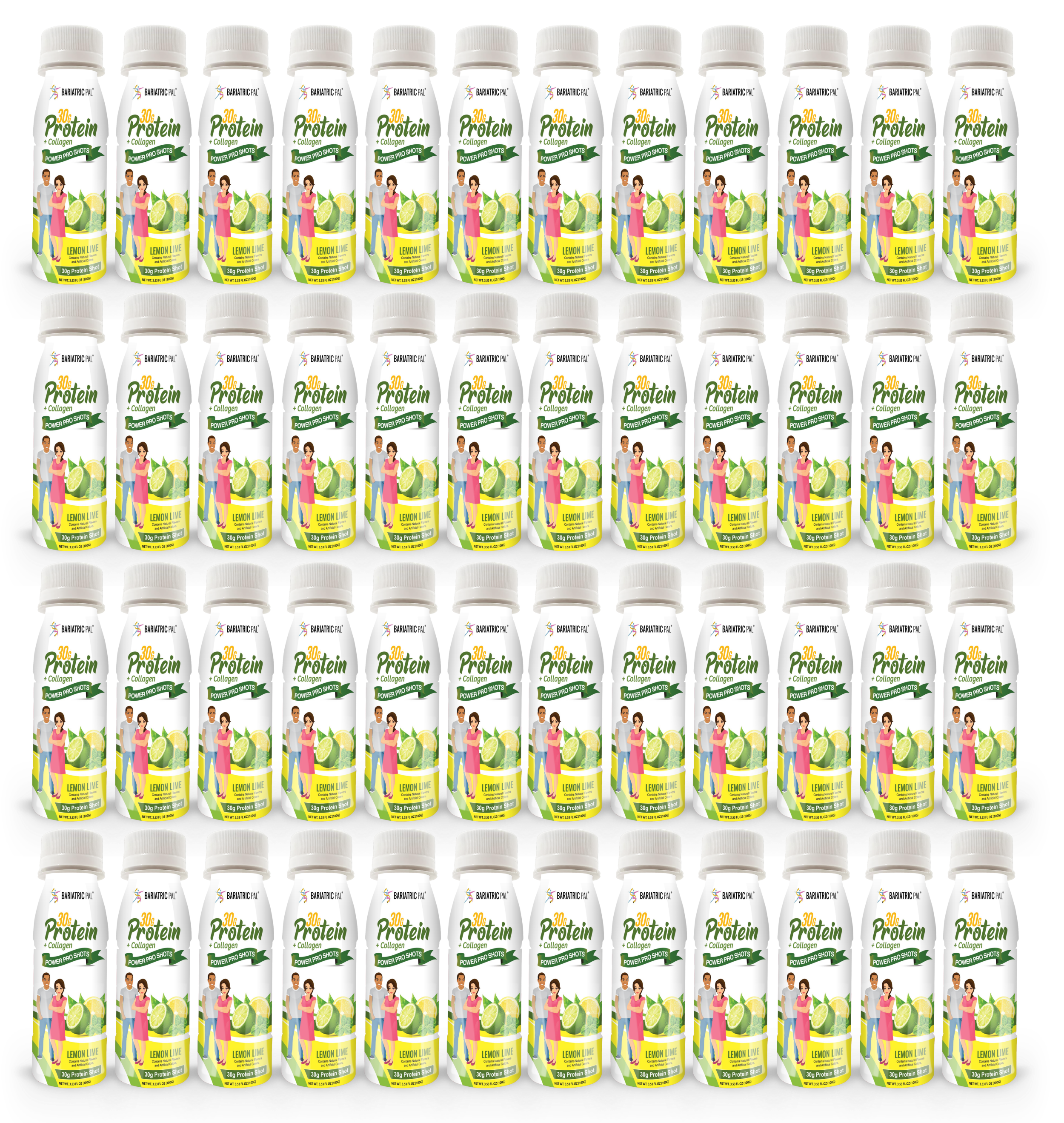 BariatricPal 30g Whey & Collagen Complete Protein Power Pro Shots - Lemon Lime (Brand New!) - High-quality Protein Shots by BariatricPal at BariatricPal Store