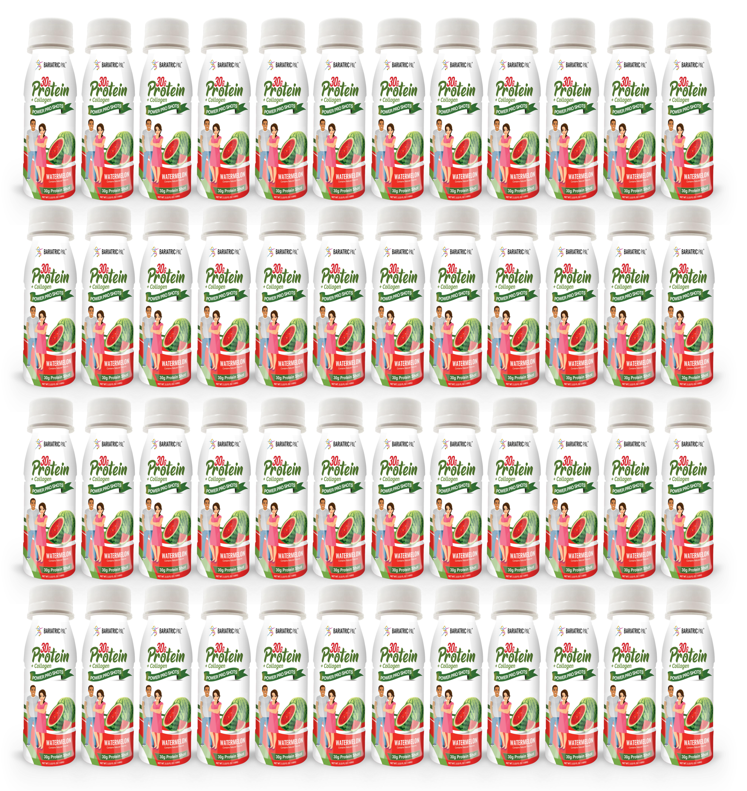 BariatricPal 30g Whey & Collagen Complete Protein Power Pro Shots - Watermelon (Brand New!) - High-quality Protein Shots by BariatricPal at BariatricPal Store