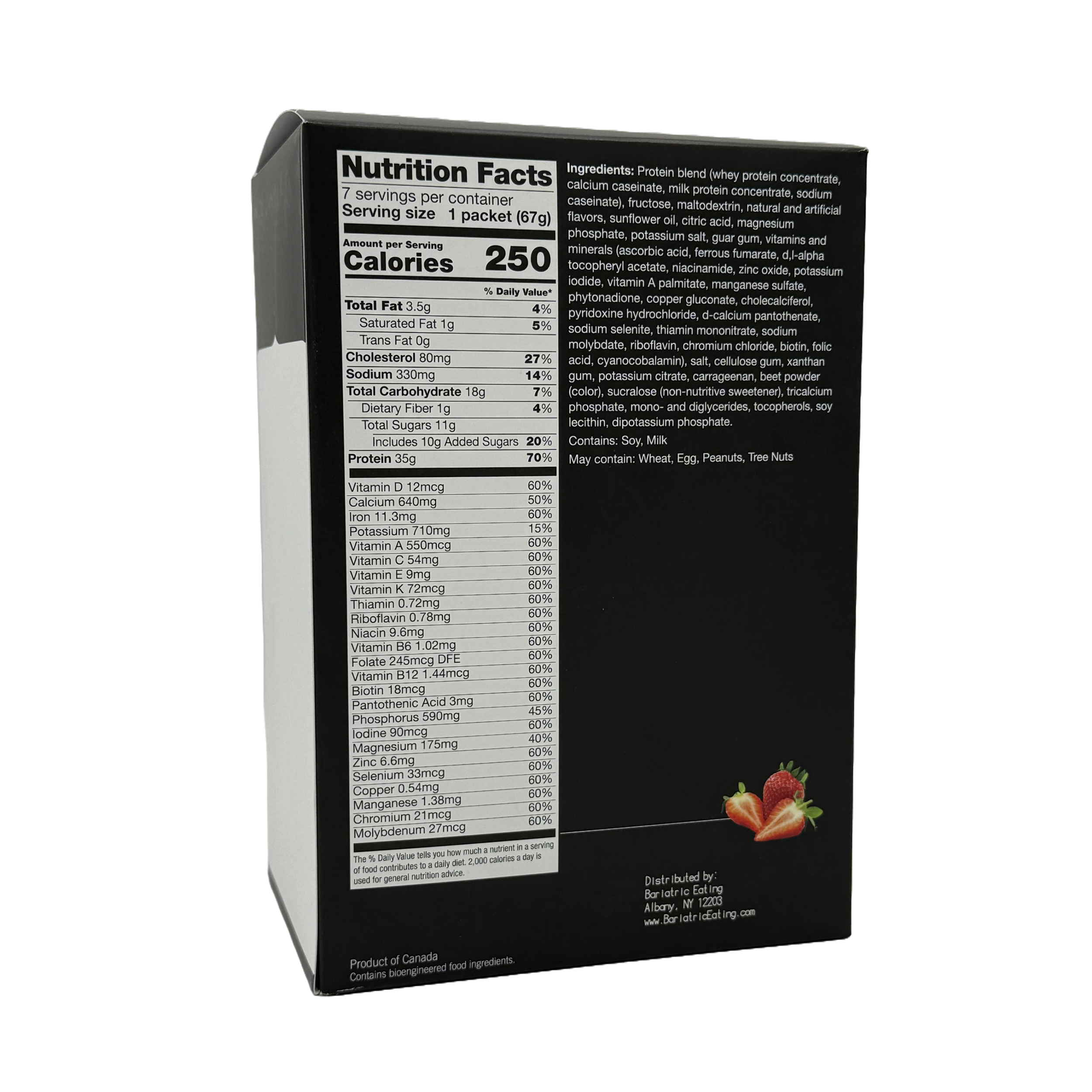 Inspire Very High Protein (35g) Shake Meal Replacement by Bariatric Eating - Strawberry