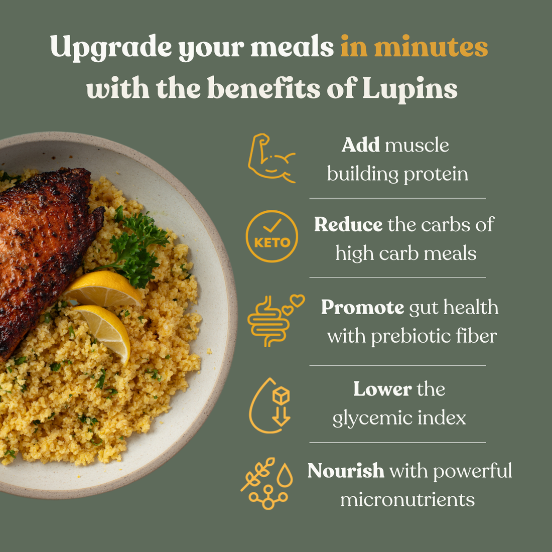 Chef's Kiss Lupin Flakes, 1.5 lb