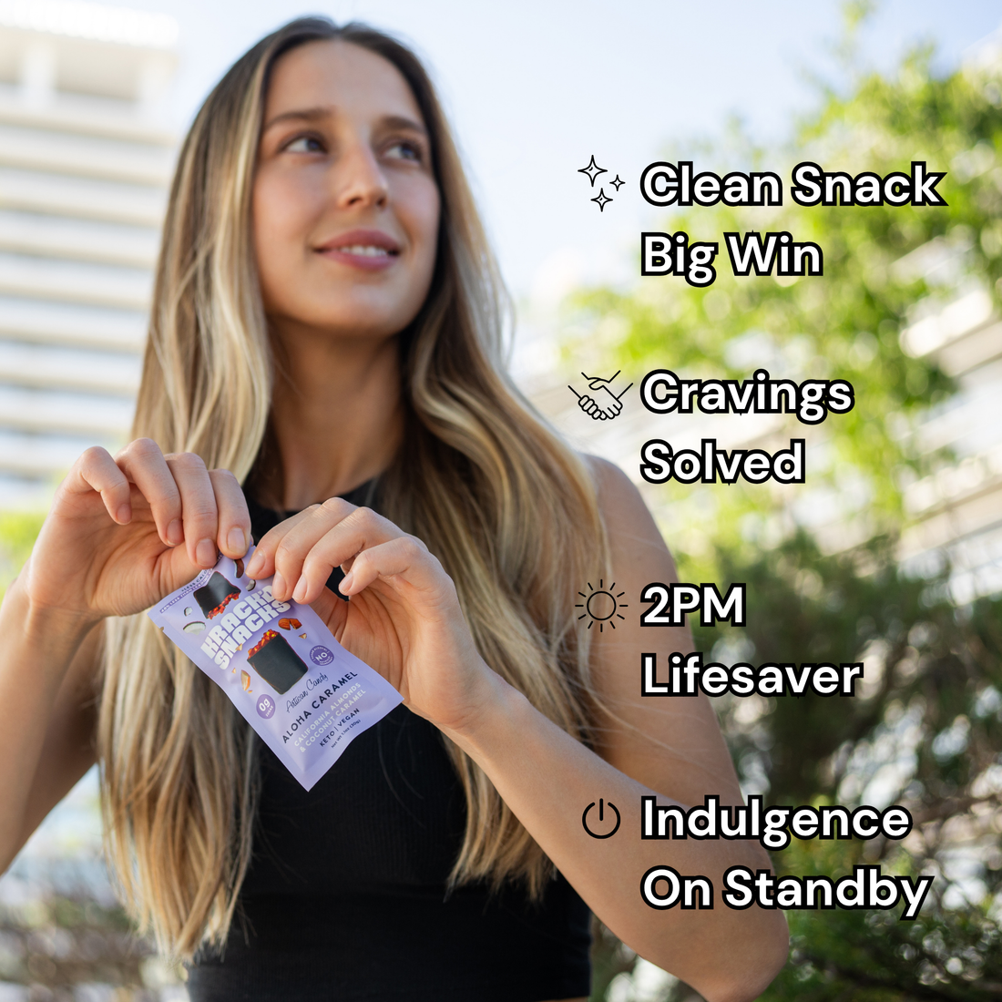 Artisan Crafted Dark Chocolate Aloha Caramel Bar by Krack'd Snacks - Coconut Caramel with California Almonds