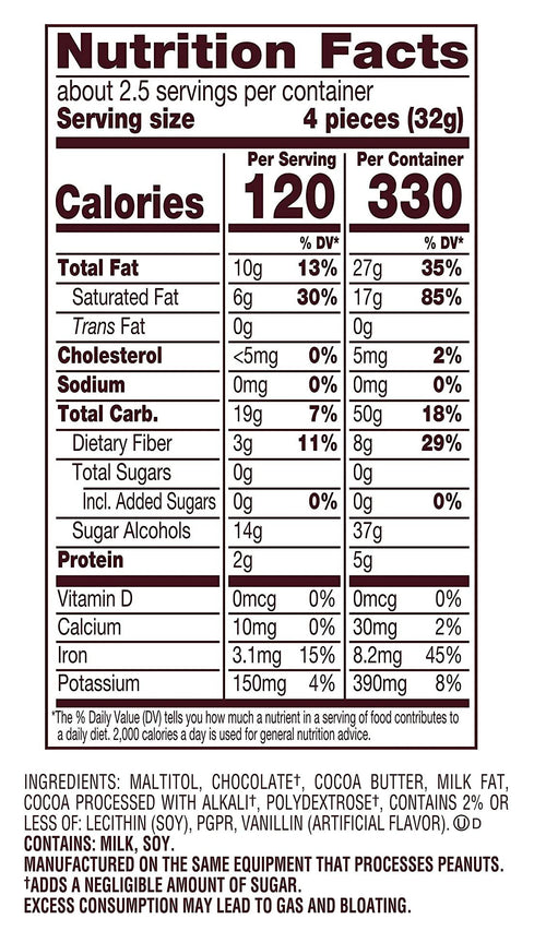 Hershey's Zero Sugar Hershey's Special Dark Chocolates 3 oz. - High-quality Candies by Hershey's at BariatricPal Store