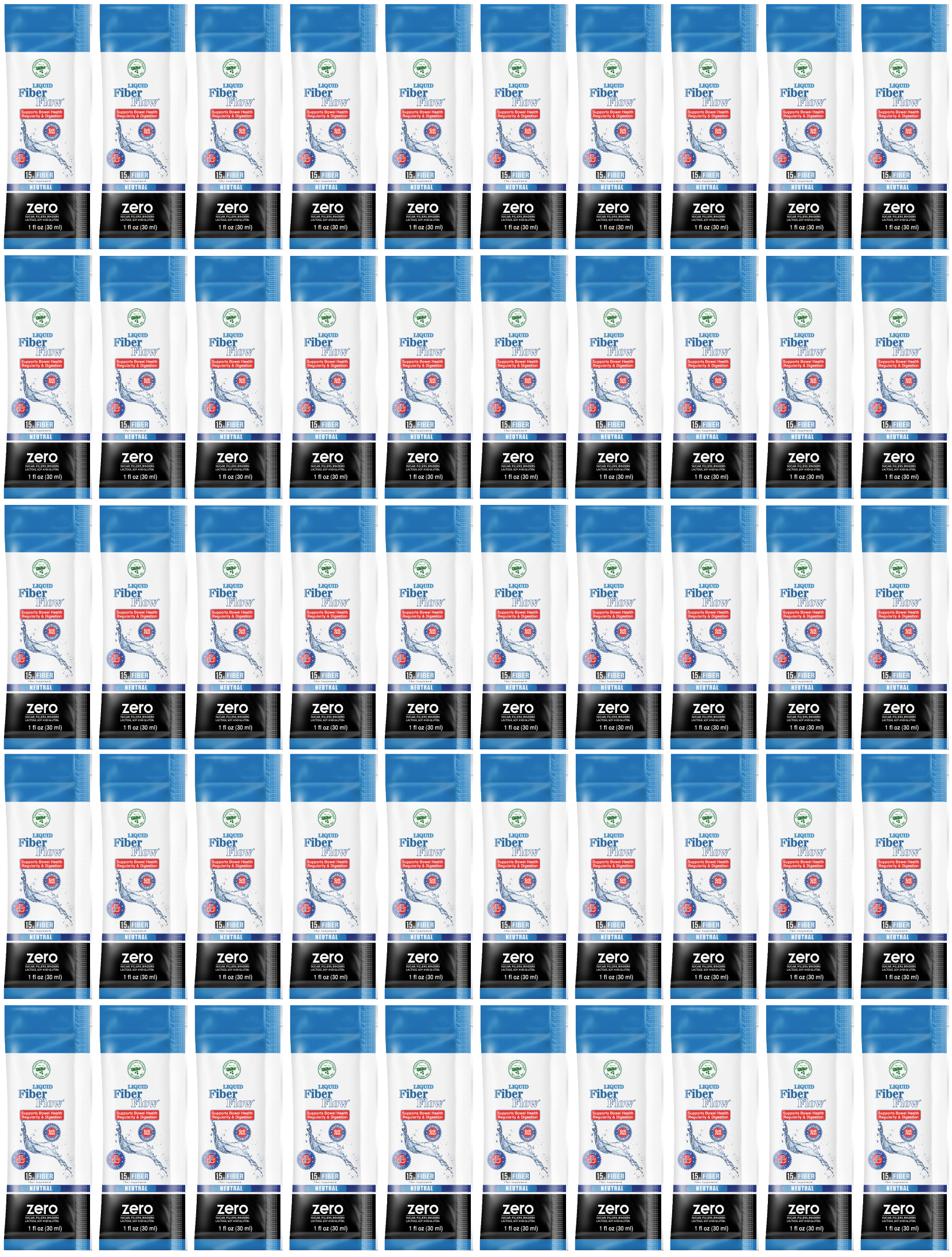 Liquid Fiber Flow® Liquid Fiber Supplement 1oz Packets by Nutritional Designs - High-quality Fiber Supplement by Nutritional Designs Inc at BariatricPal Store