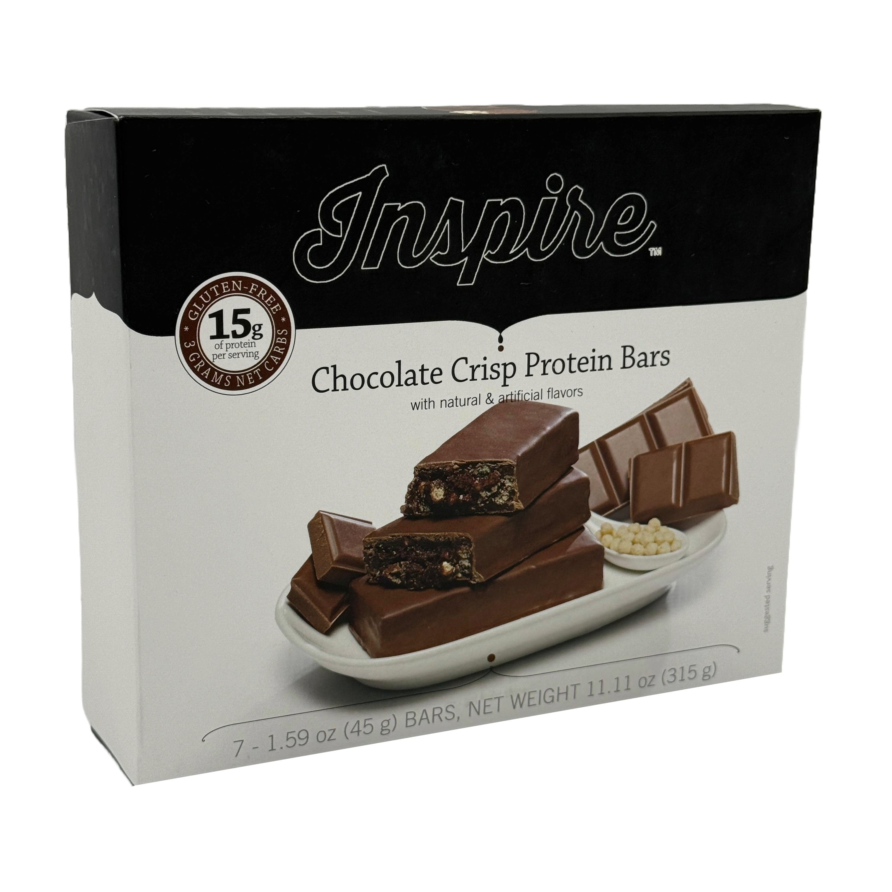 Inspire Low Carb Protein & Fiber Bars by Bariatric Eating - Chocolate Crisp