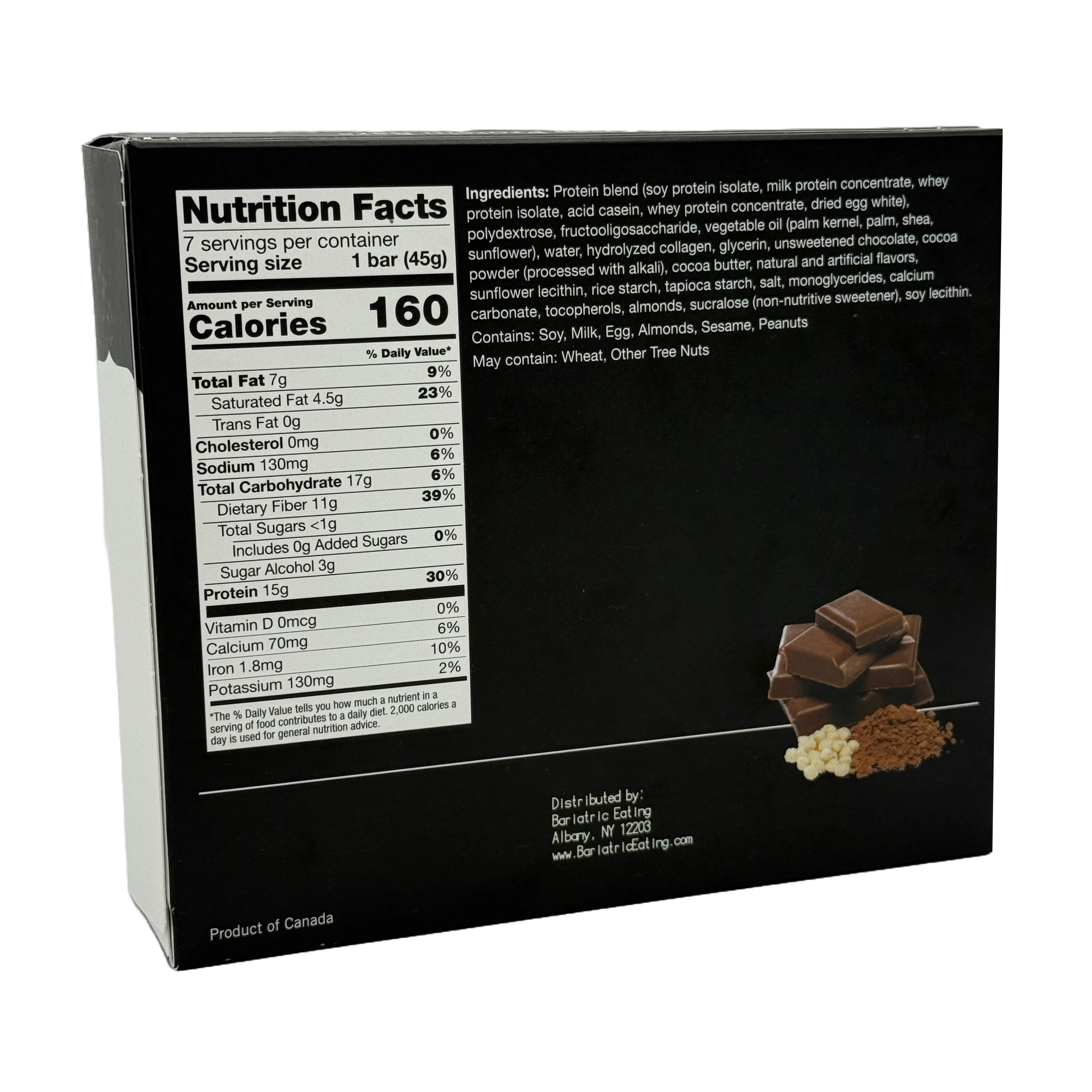 Inspire Low Carb Protein & Fiber Bars by Bariatric Eating - Chocolate Crisp