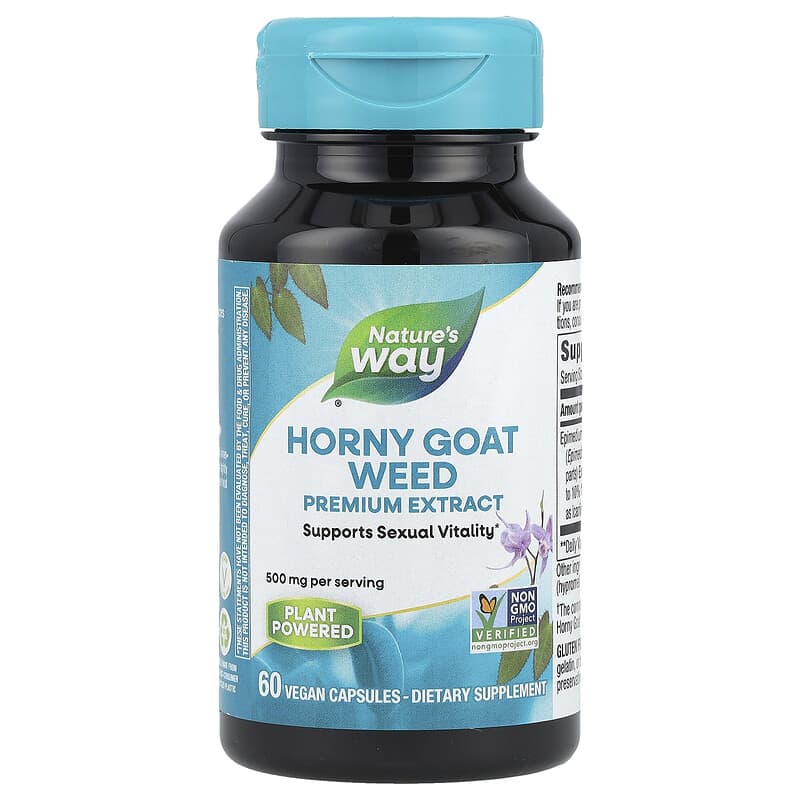 Nature's Way Horny Goat Weed Extract 60 vegan capsules