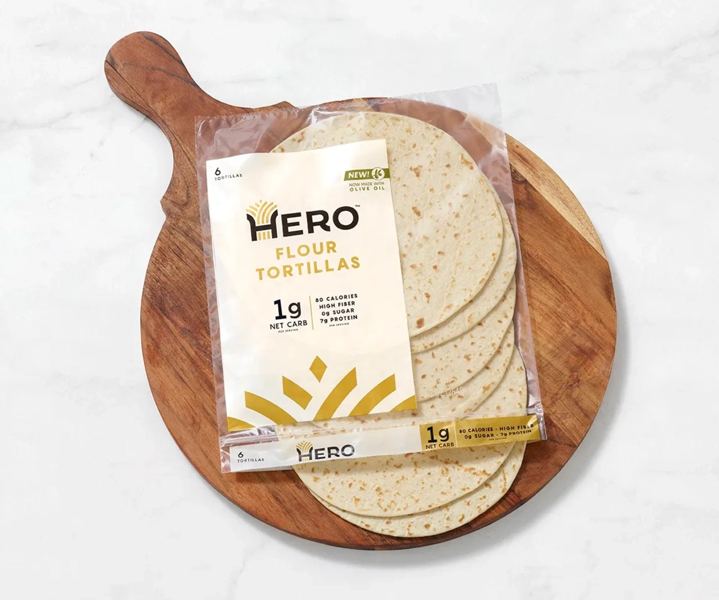 Hero Zero Net Carb Flour Tortillas, 6 tortillas