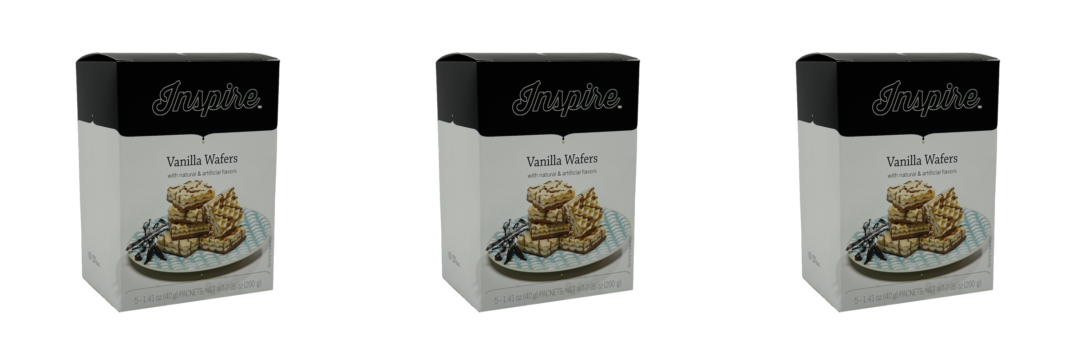 Inspire Square Protein Wafers - Vanilla