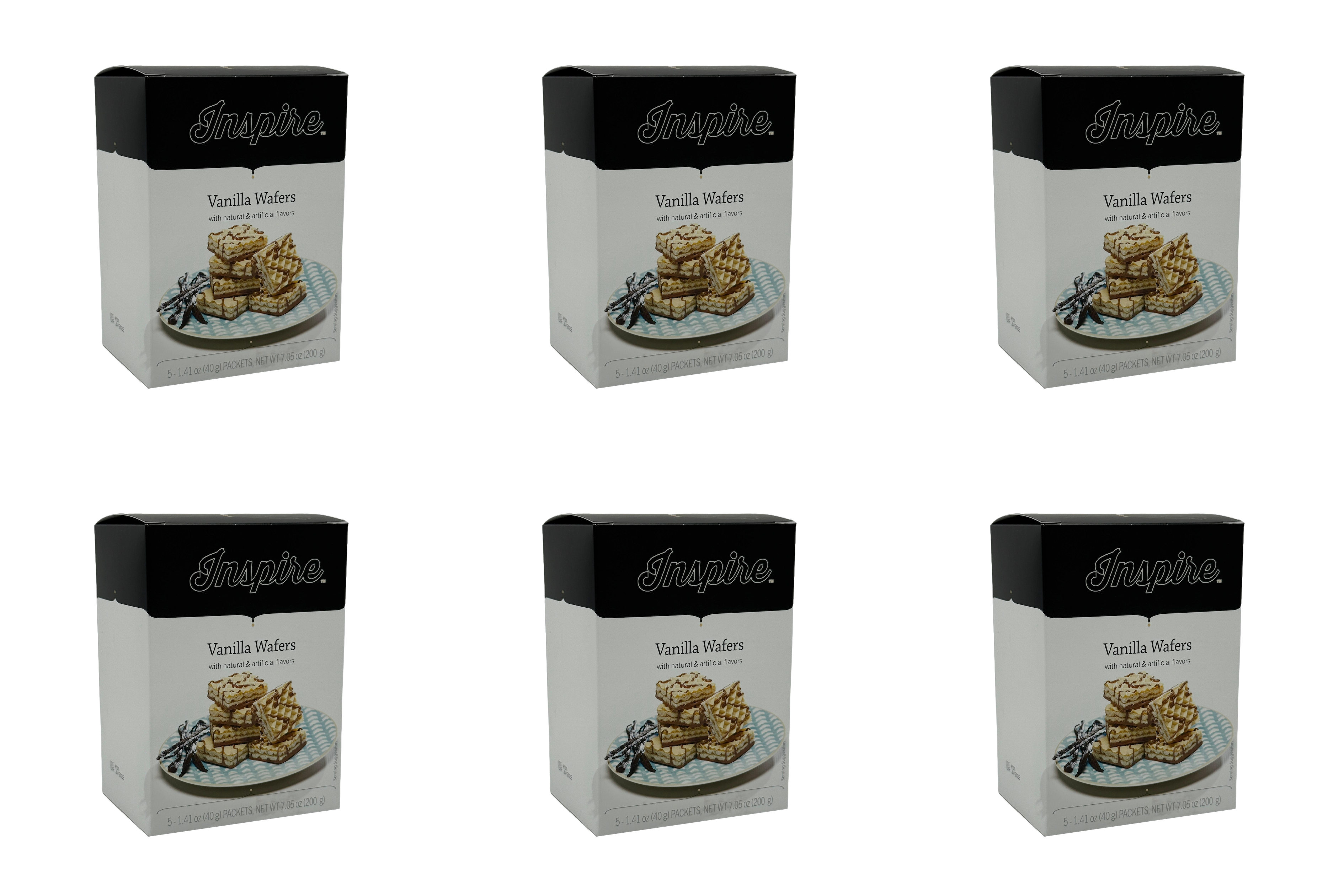 Inspire Square Protein Wafers - Vanilla