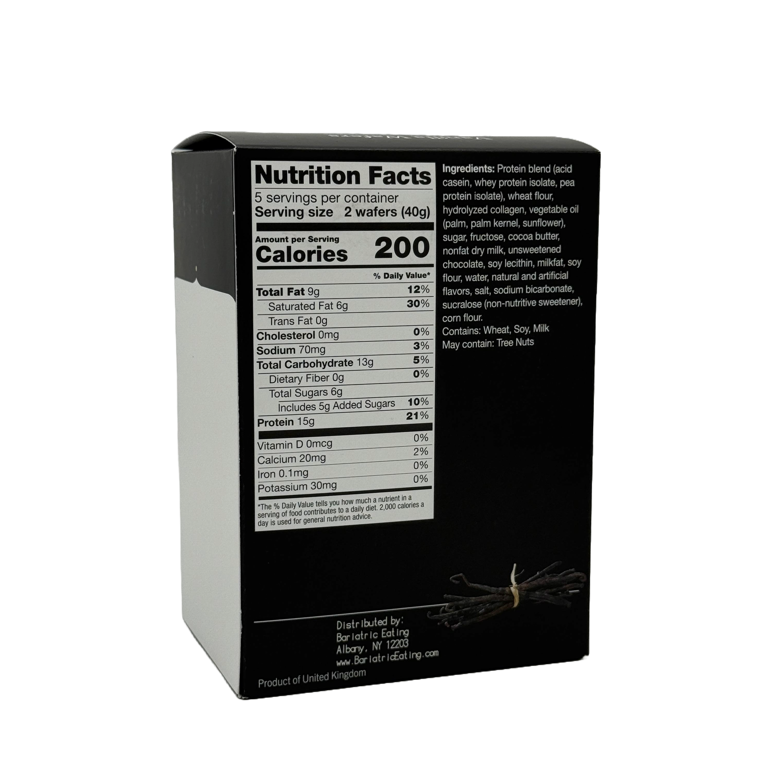 Inspire Square Protein Wafers - Vanilla