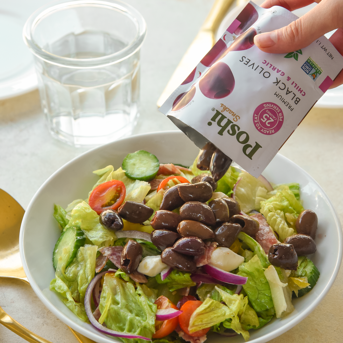 #Flavor_Black Olives - Chili & Garlic, 1.10 oz