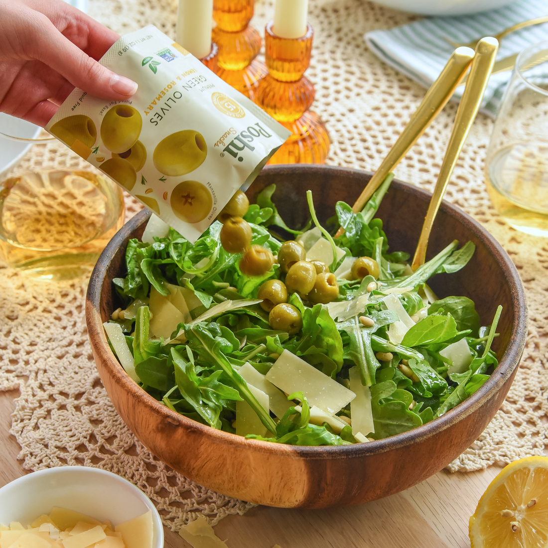 #Flavor_Green Olives - Lemon & Rosemary, 1.10 oz