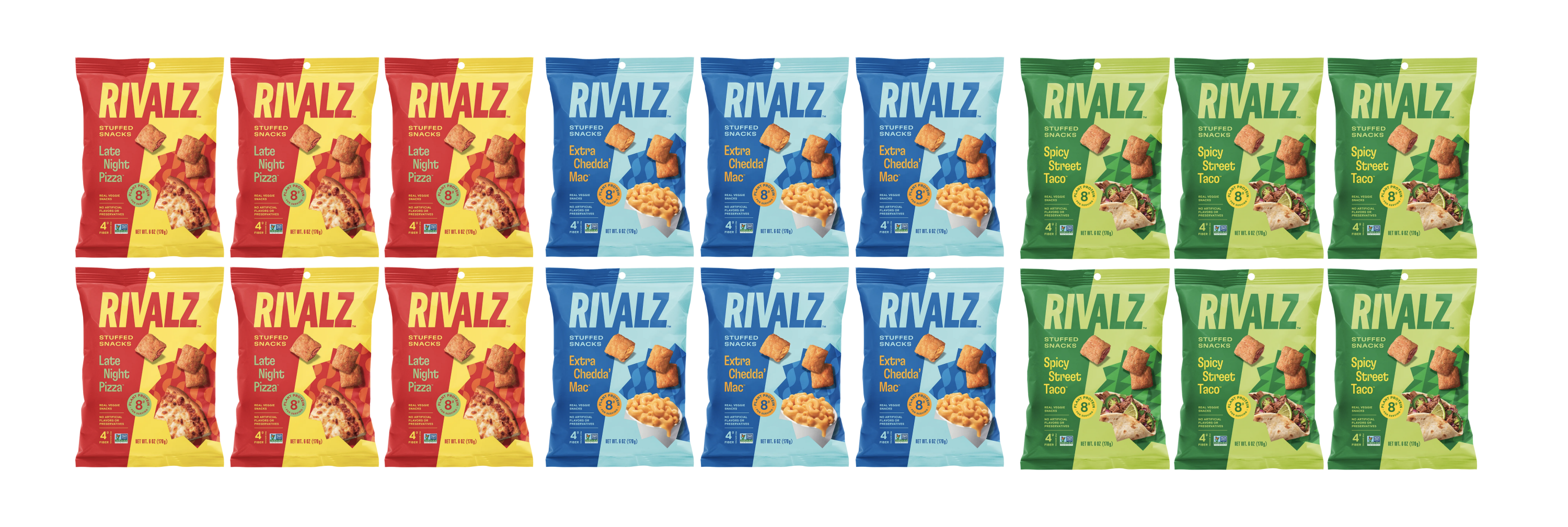 Stuffed Protein Snacks by Rivalz Snacks - Variety Pack - High-quality Protein Snack by Rivalz Snacks at BariatricPal Store