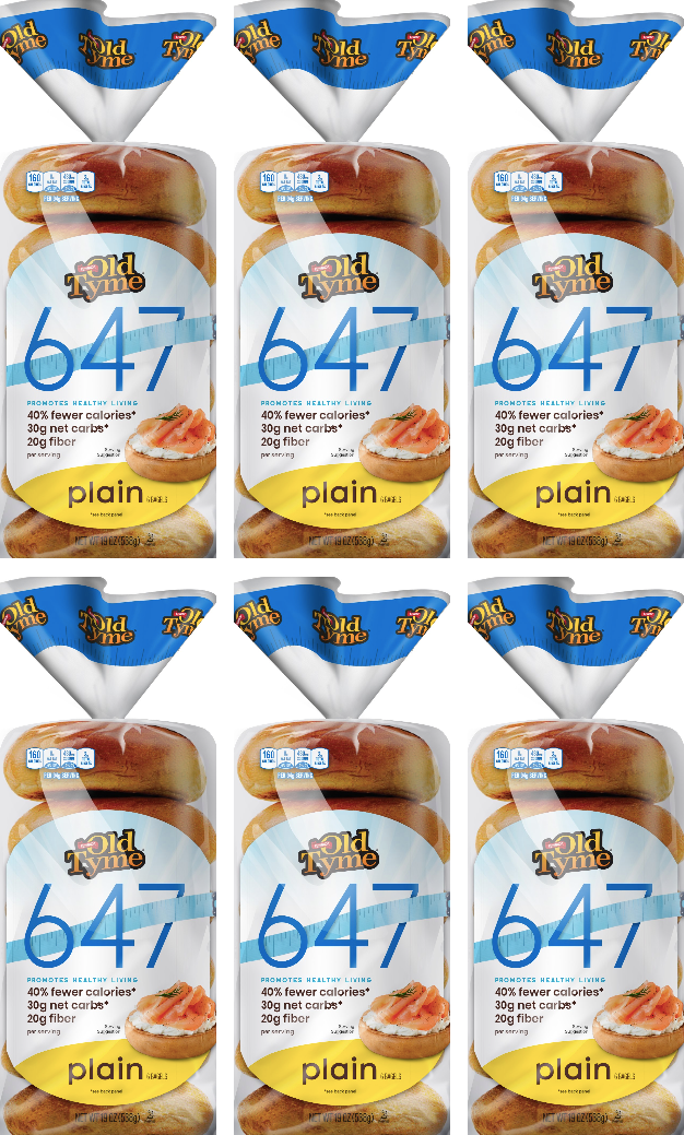 Schmidt / Old Tyme 647 Bagels 6 bagels - High-quality Bread Products by Schmidt / Old Tyme at BariatricPal Store