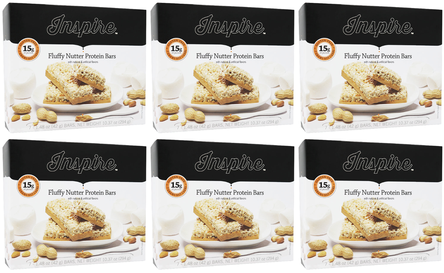 Inspire 15g Protein & Fiber Bars by Bariatric Eating - Fluffy Nutter - High-quality Protein Bars by Bariatric Eating at BariatricPal Store