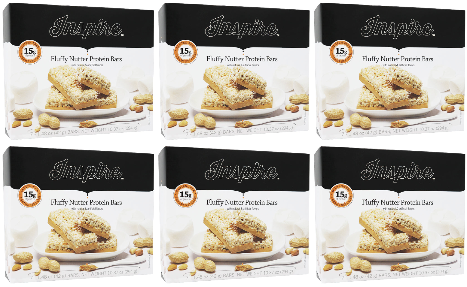 Inspire 15g Protein & Fiber Bars by Bariatric Eating - Fluffy Nutter