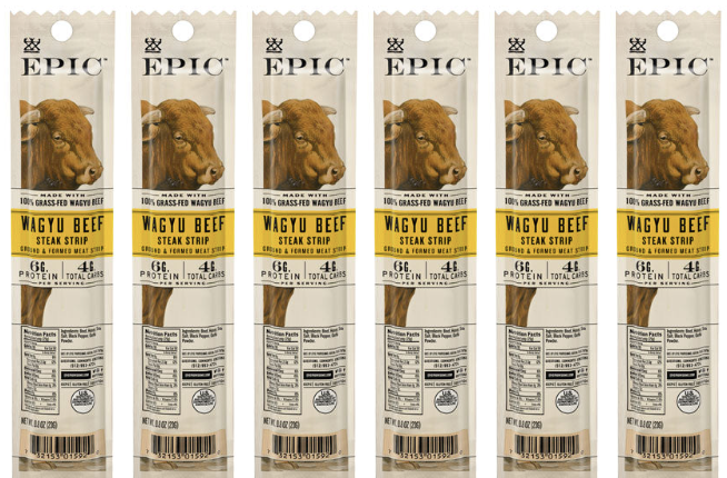 Epic Snack Strips - Wagyu Beef Steak - High-quality Meat Snack by Epic at BariatricPal Store