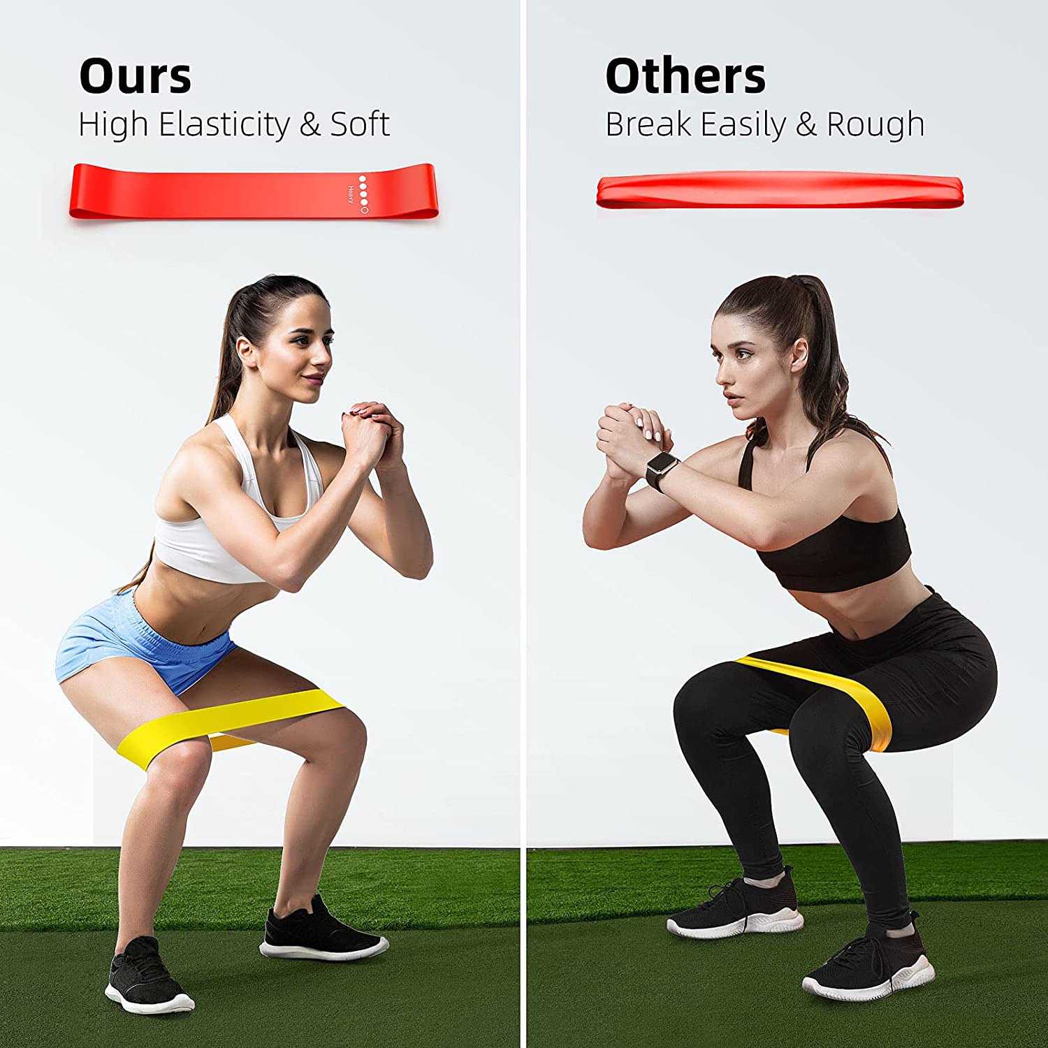 Netrition FlexFit: 5-Level Resistance Band Set for All Fitness Levels - High-quality Fitness Accessories by Netrition at BariatricPal Store