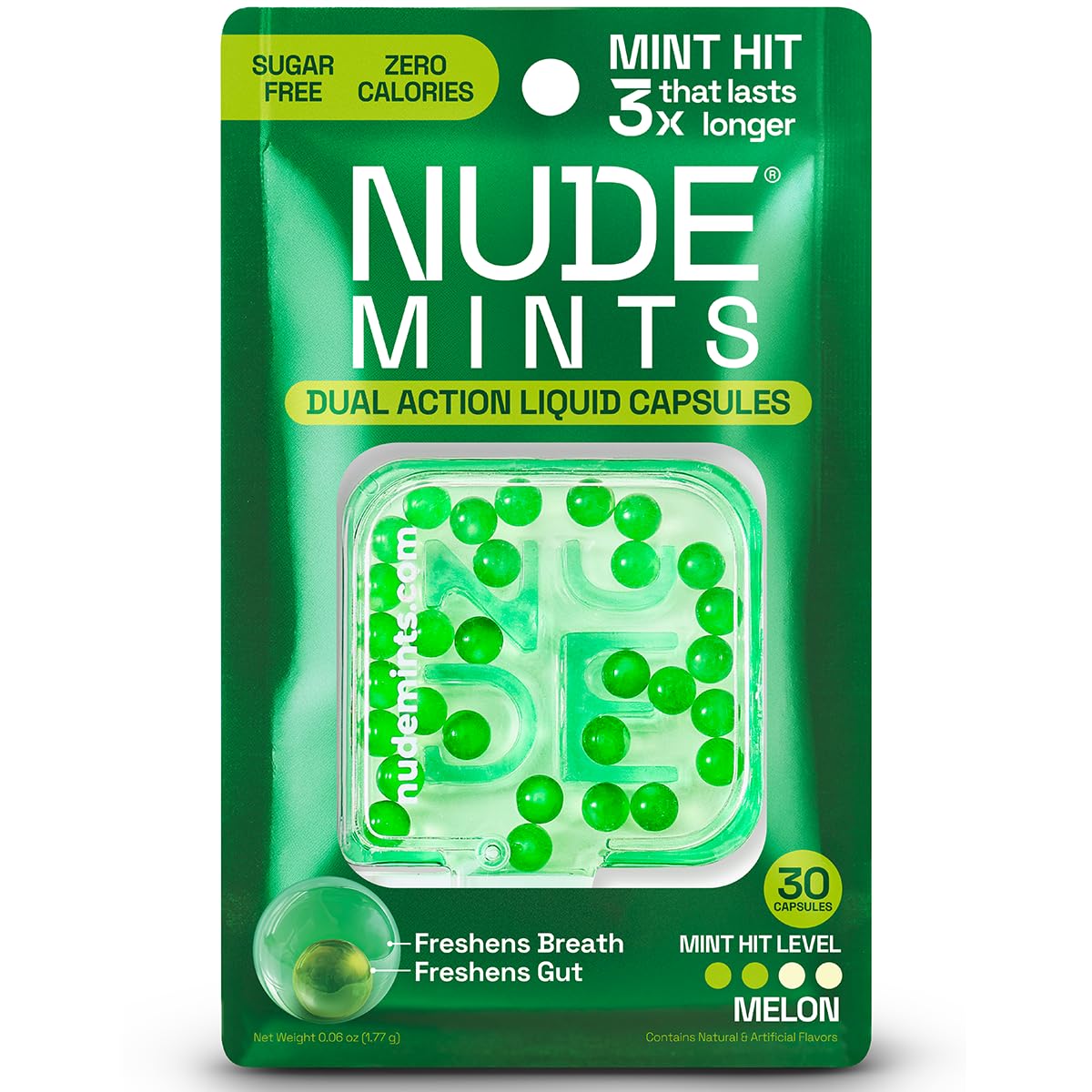 Breath + Gut Mints For Gut Healthy by NUDE - Melon