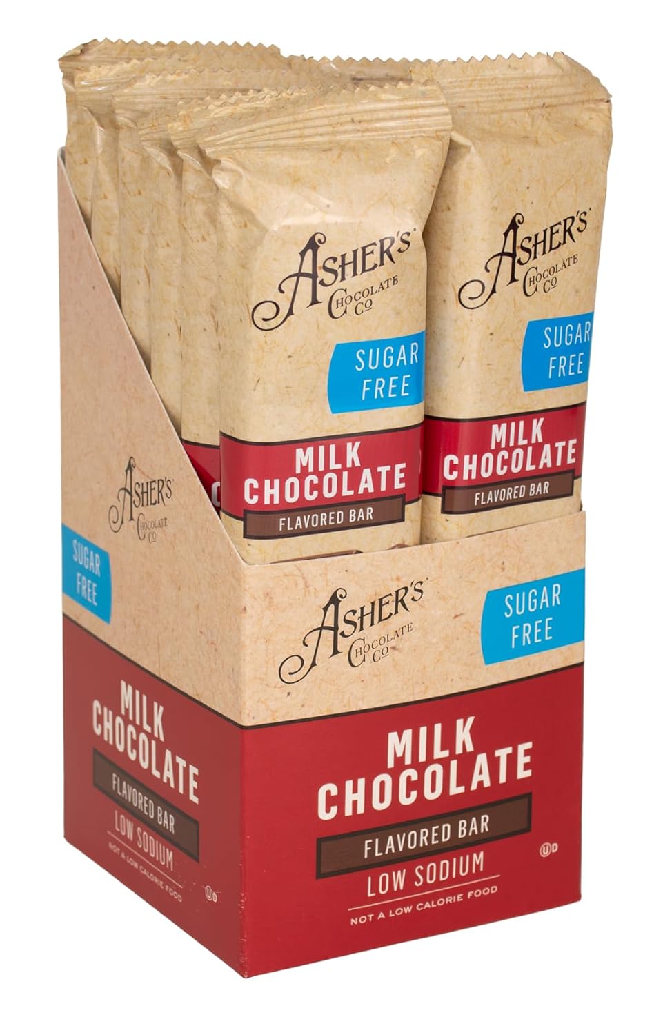 Asher's Chocolate Sugar-Free Chocolate Bars - Milk Chocolate