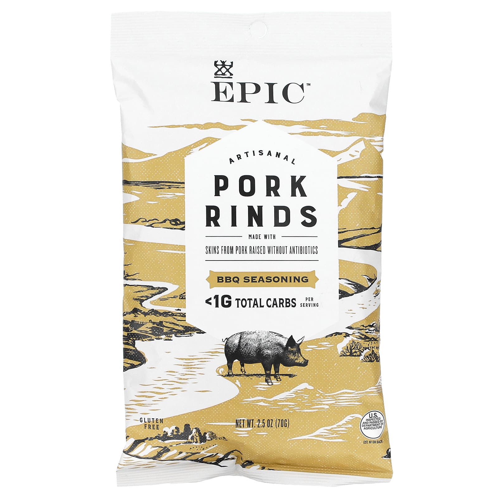 Epic Baked Pork Rinds - Texas Bbq 2.5oz
