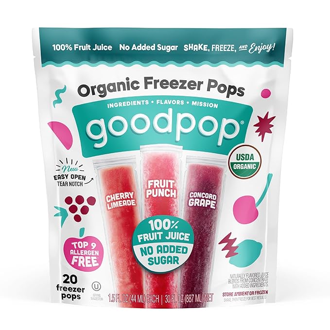 GoodPop's Organic Freezer Pops - High-quality Organic by GoodPop at BariatricPal Store