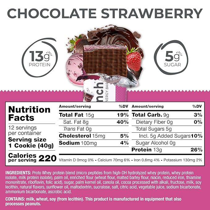 Power Crunch Protein Energy Wafer Bar – Chocolate Strawberry