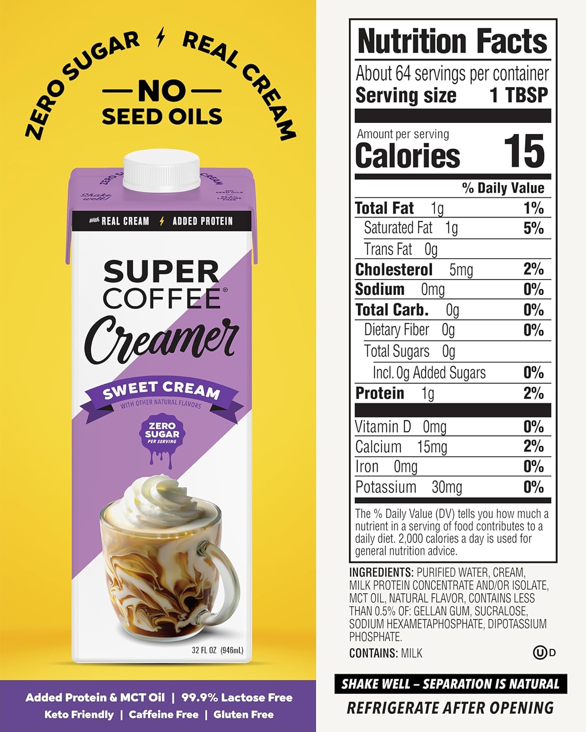 #Flavor_Sweet Cream #Size_One Pack (32 fl oz)