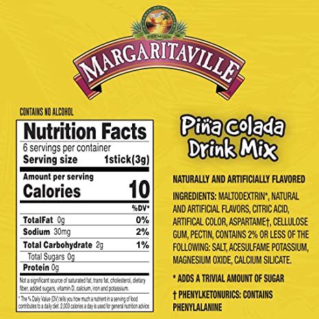 #Flavor_Pina Colada #Size_6 packets