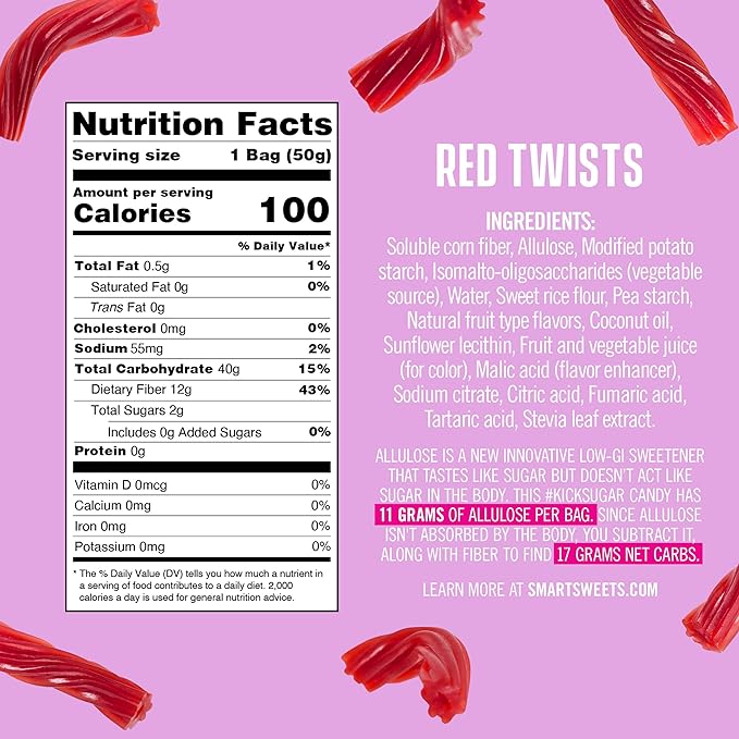 Smart Sweets Red Twists