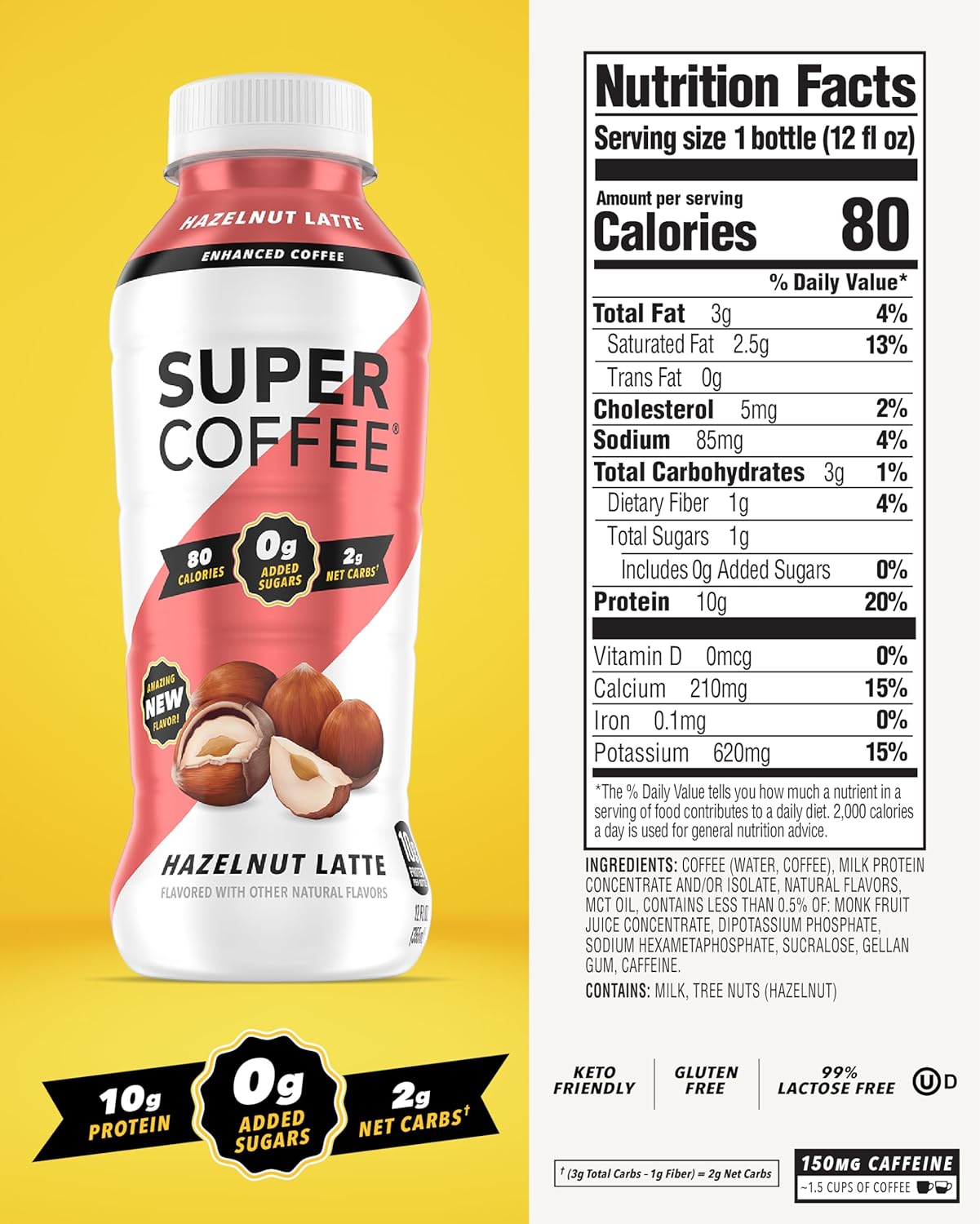 #Flavor_Hazelnut Latte, 12 fl oz