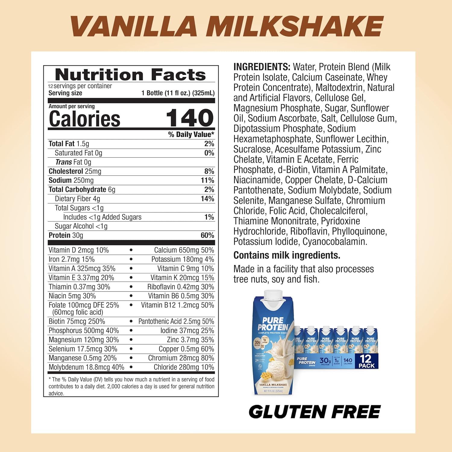 #Flavor_Vanilla Milkshake 11 fl oz.