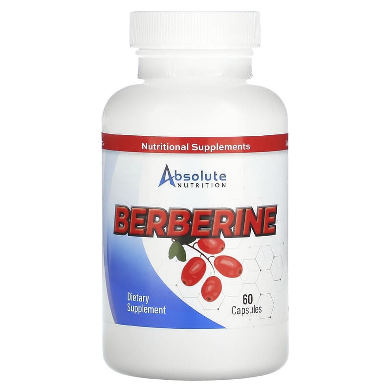 Absolute Nutrition Berberine 60 Count - High-quality Blood Sugar Support by Absolute Nutrition at BariatricPal Store