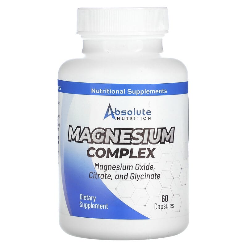 Absolute Nutrition Magnesium Complex 60 Count - High-quality Magnesium by Absolute Nutrition at BariatricPal Store