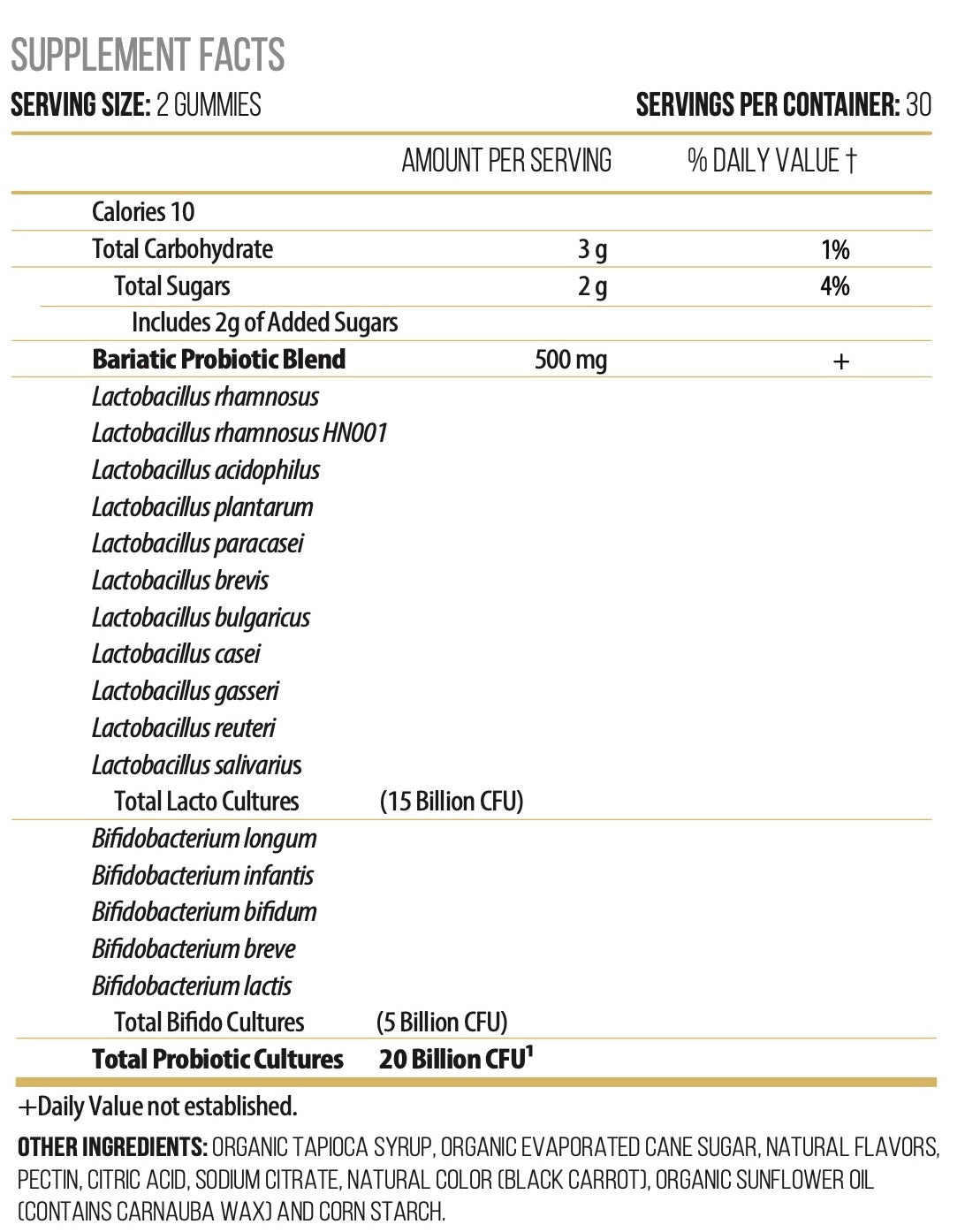 Actif Bariatric Probiotic Maximum Strength With 20 Billion CFU, Immunity And Gut Support - High-quality Probiotic by ACTIF at BariatricPal Store