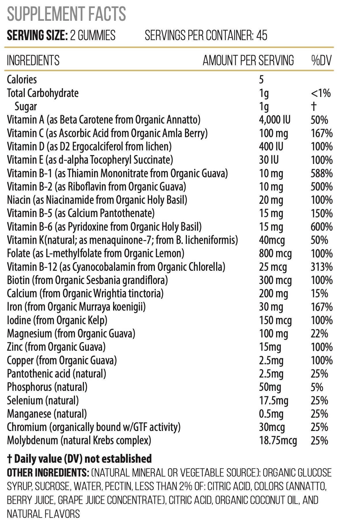 Actif Organic Bariatric Gummies With 25+ Organic Vitamins And Minerals For Bariatric Surgery, Advanced Formula – Non GMO, 90 Count - High-quality Multivitamins by ACTIF at BariatricPal Store