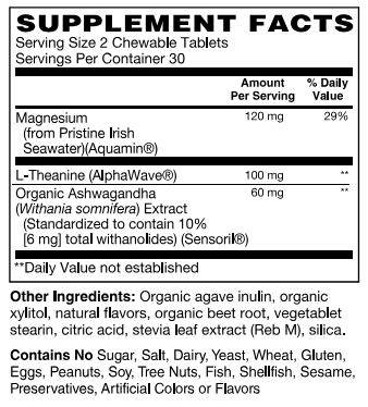 BariatricPal Adult Calm Chewable: Natural Stress Relief & Cognitive Enhancement - High-quality Magnesium by BariatricPal at BariatricPal Store