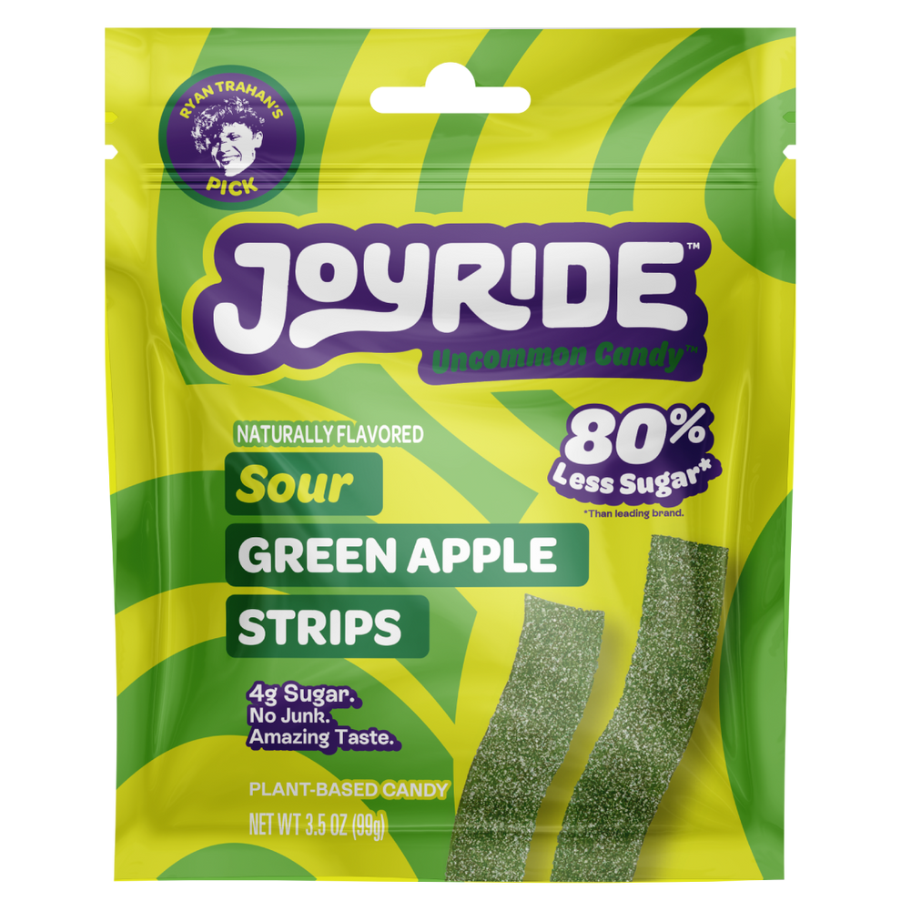 Joyride Sour Green Apple Strips, 3.5 oz