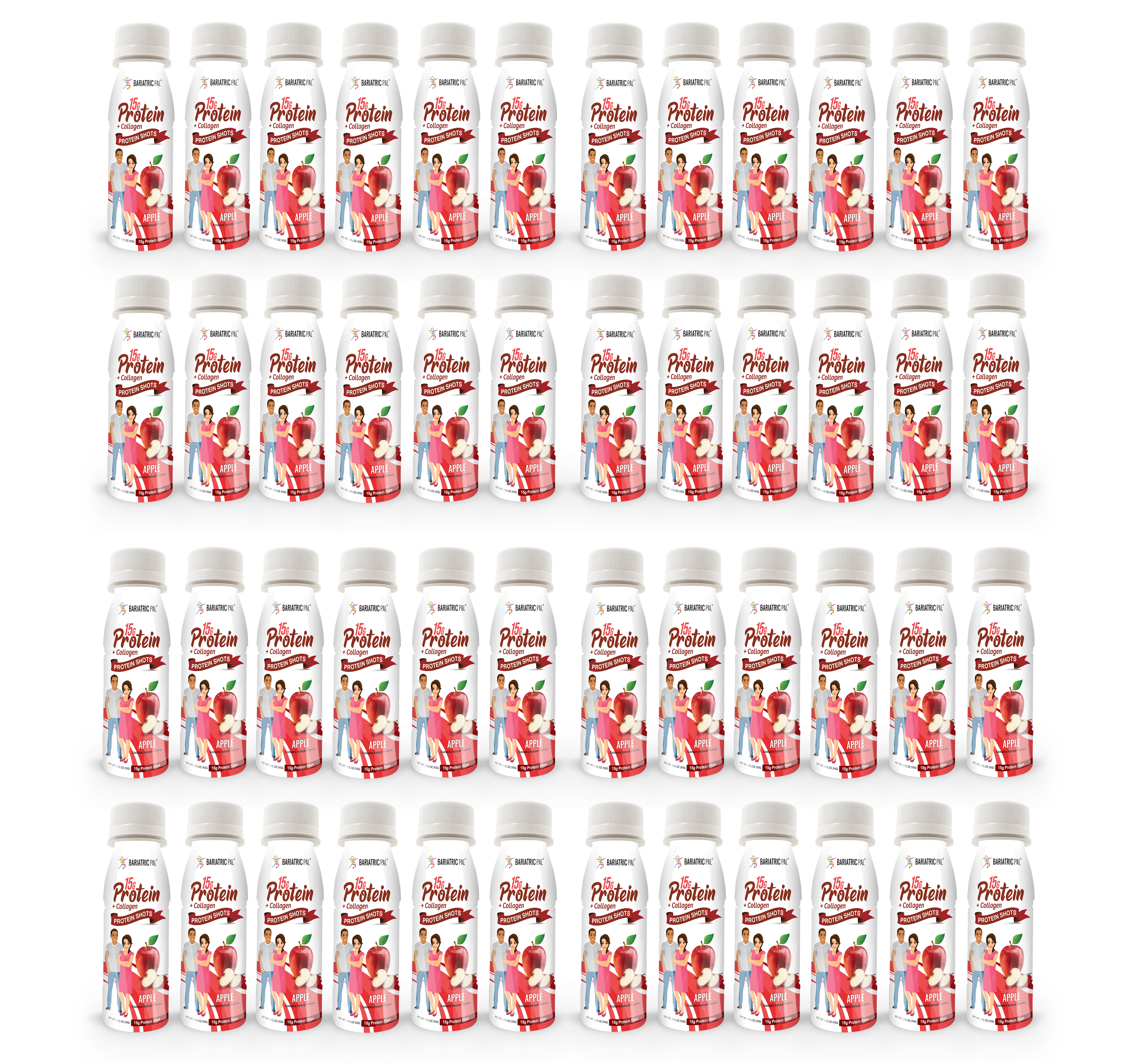 BariatricPal 15g Whey & Collagen Complete Protein Shots - Apple