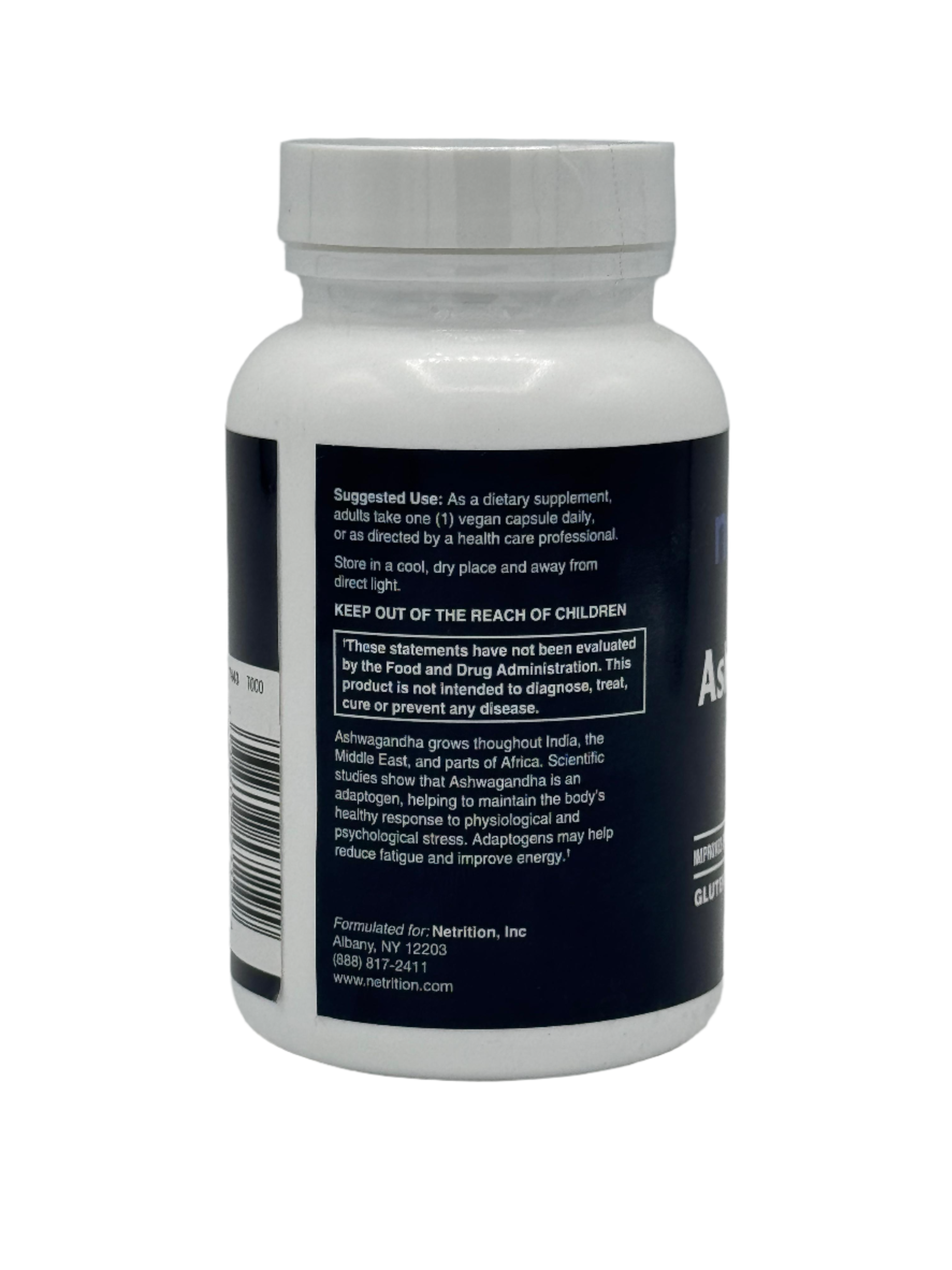 Ashwagandha Extract 500mg Caps by Netrition - High-quality Sleep Aid by Netrition at BariatricPal Store