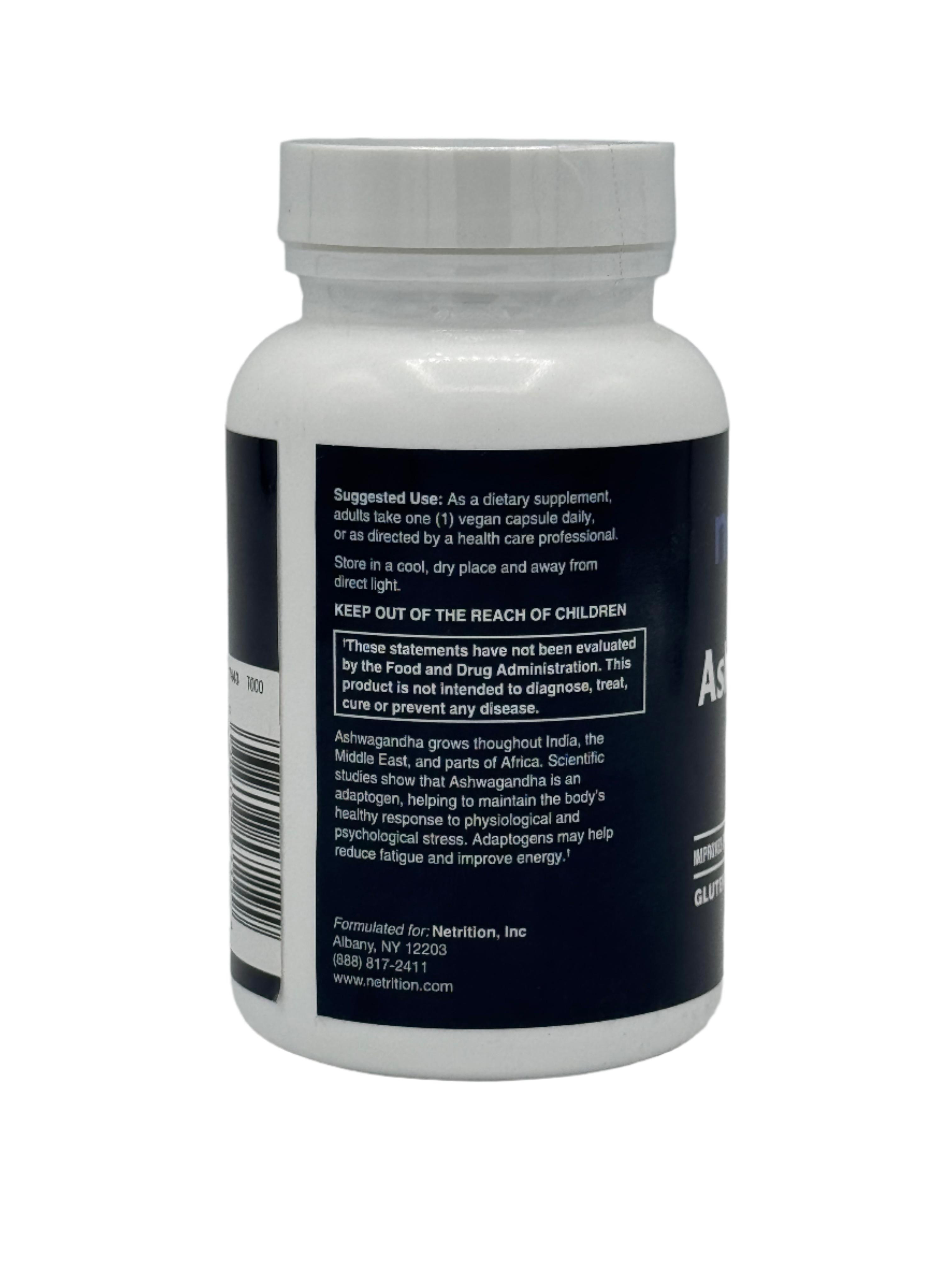 Ashwagandha Extract 500mg Caps by Netrition - High-quality Sleep Aid by Netrition at BariatricPal Store
