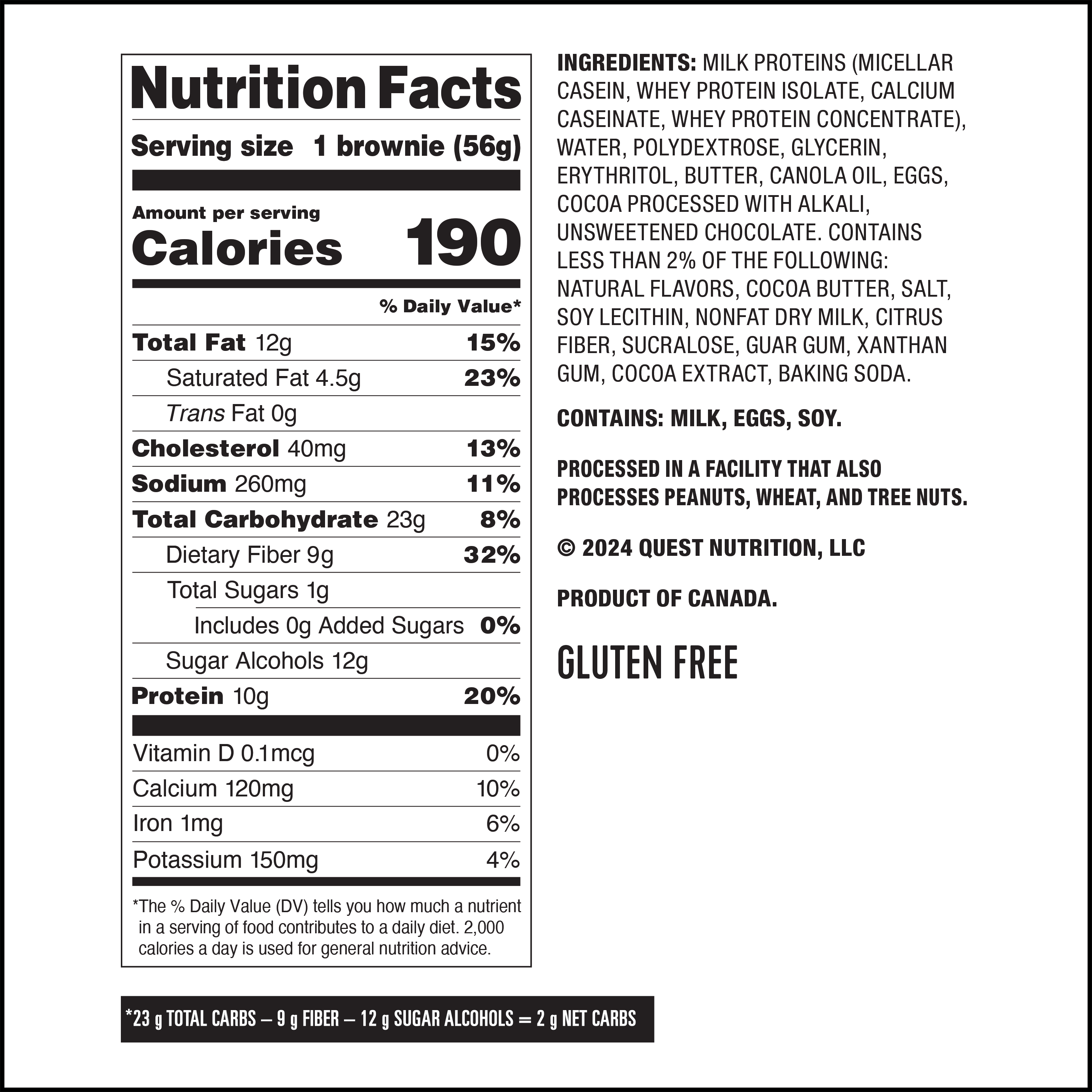 Quest Nutrition Bake Shop Brownies, 4 pack box - High-quality Protein by Quest Nutrition at BariatricPal Store