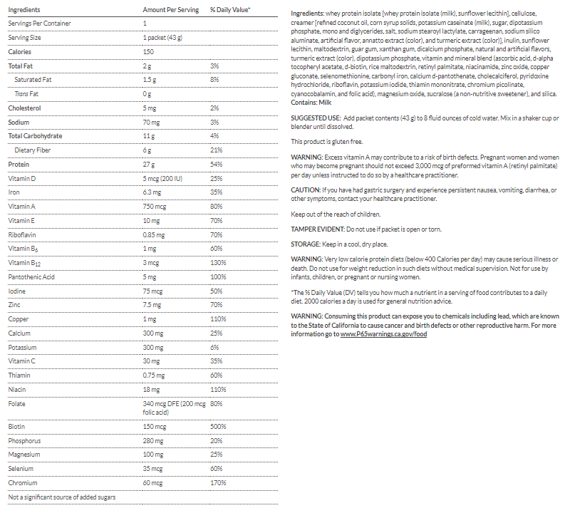 #Flavor_Banana #Size_Single Serve Packet