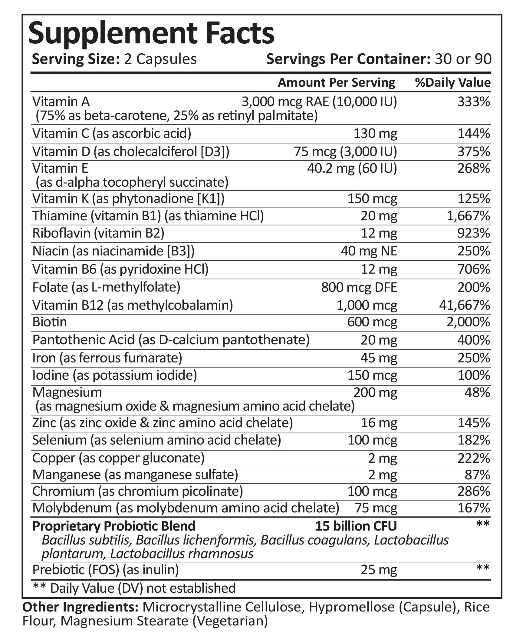 ProCare Health Bariatric Multivitamin Capsule + Probiotic