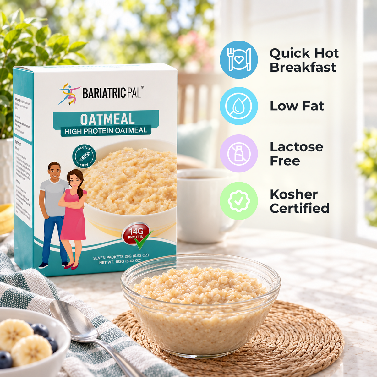 BariatricPal Hot Protein Oatmeal with 14 grams of protein