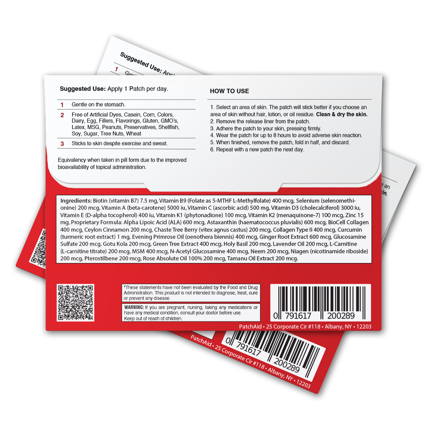 Strong Body Inside and Out Vitamin Patch Pack by PatchAid