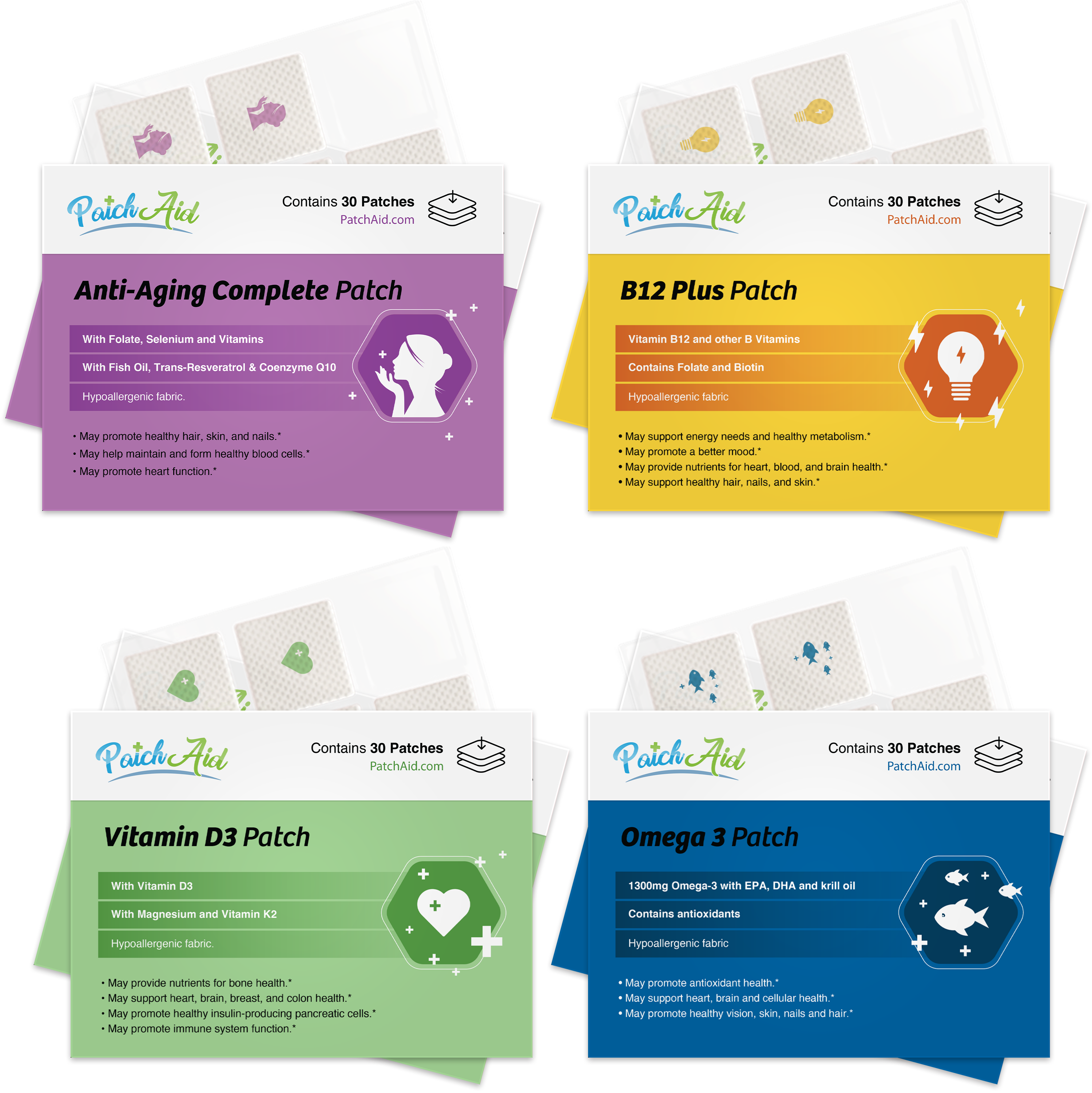 Blood Sugar Support Vitamin Patch Pack by PatchAid - High-quality Vitamin Patch by PatchAid at BariatricPal Store