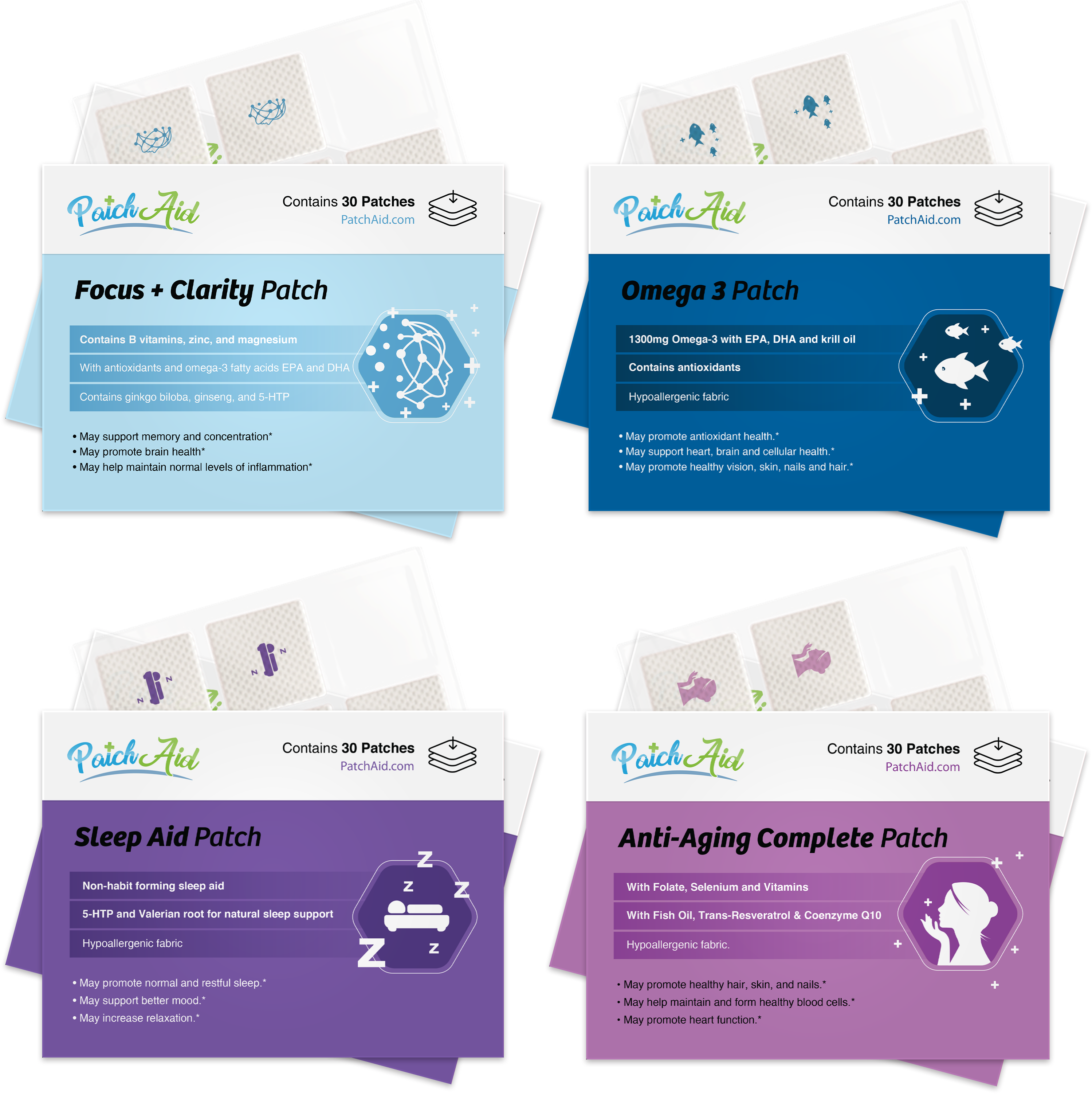 Brain Train Vitamin Patch Pack by PatchAid - High-quality Vitamin Patch by PatchAid at BariatricPal Store