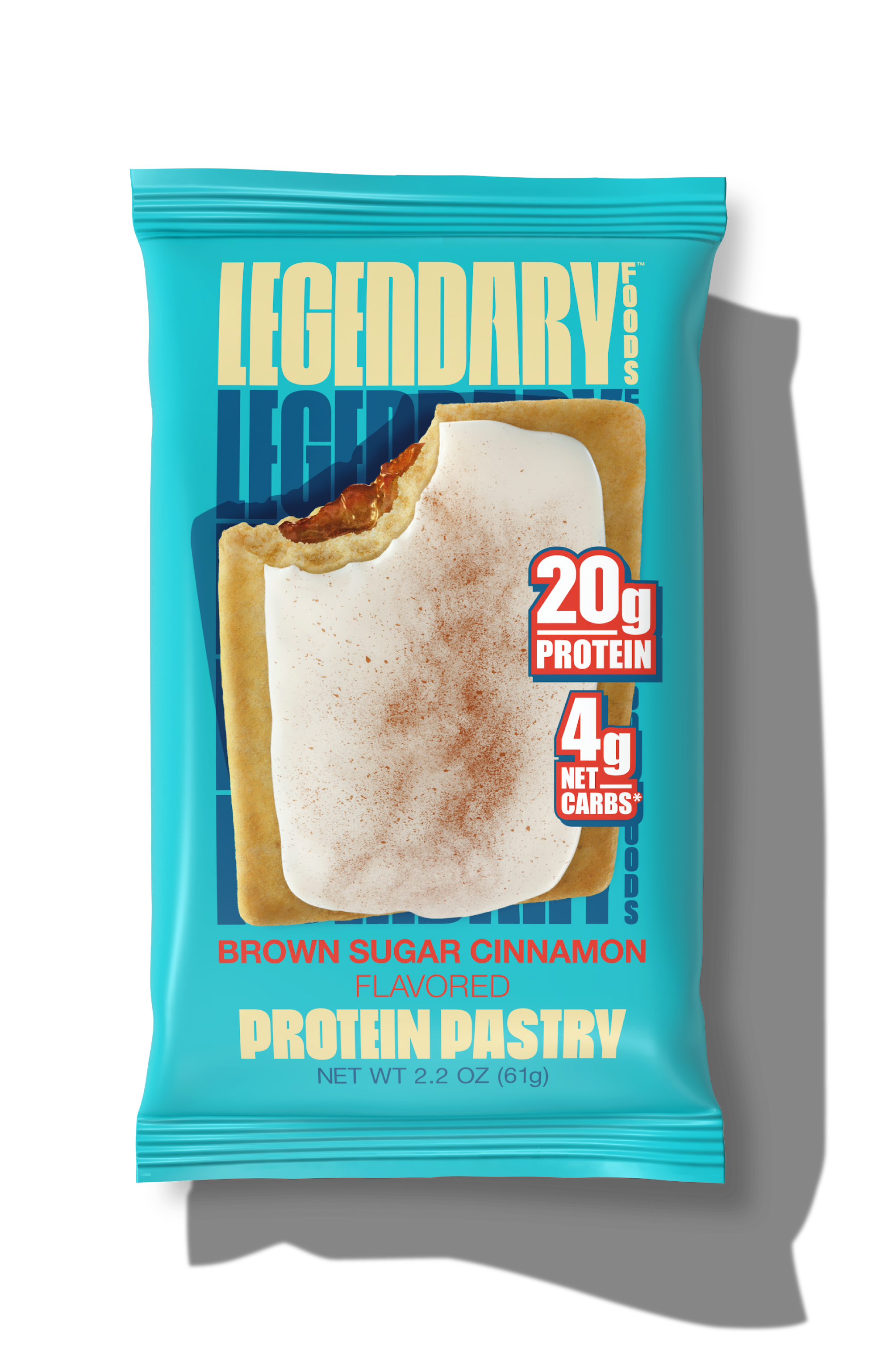 "Cake Style" Low-Carb Protein Pastry by Legendary Foods - Brown Sugar Cinnamon - High-quality Cakes & Cookies by Legendary Foods at BariatricPal Store
